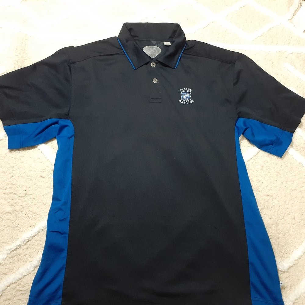 Callaway Golf Mens Size Large Golfing Polo Dark Blue And Blue Pre-Owned